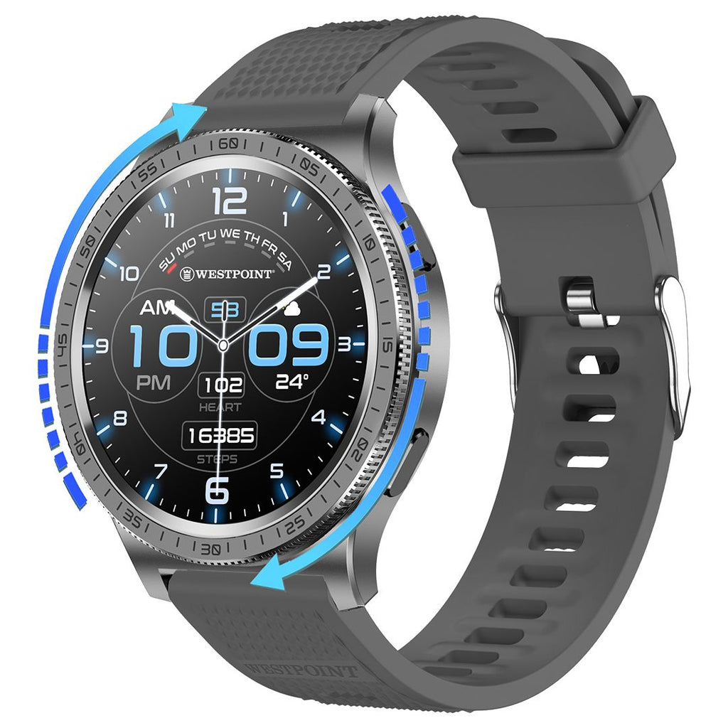 West Point Revolve Smart Watch WP-5010 – 1.43" AMOLED | BT Calling | IP67 Waterproof